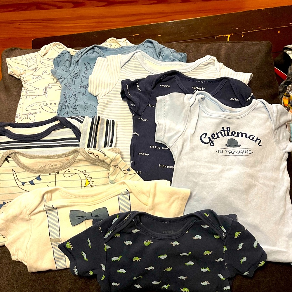 24 Months Boy Short Sleeve Onesies